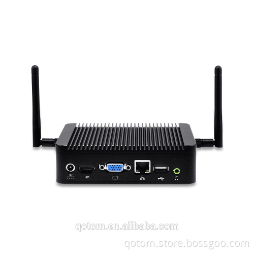X86 Mini PC Qotom small powerful mini pc with Celeron 1037U Nano itx Barebone Firewall Pfsense Linux Mini pc Desktop Computer